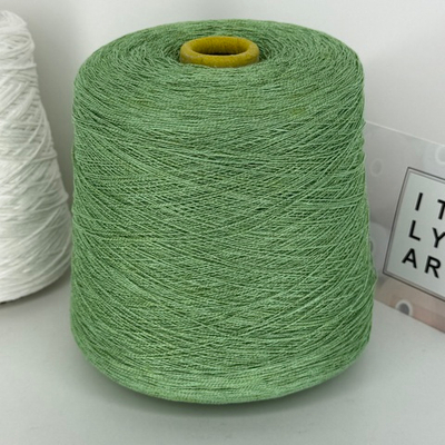 TRINIDAD - Lineapiu; 60% лен, 24% шелк, 16% хлопок; 760м/100гр; col. 387, цвет: светло-зеленый; S712