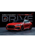 Альбом для рисования А4 20 листов "Красный автомобиль-4" скрепка (Проф-Пресс)