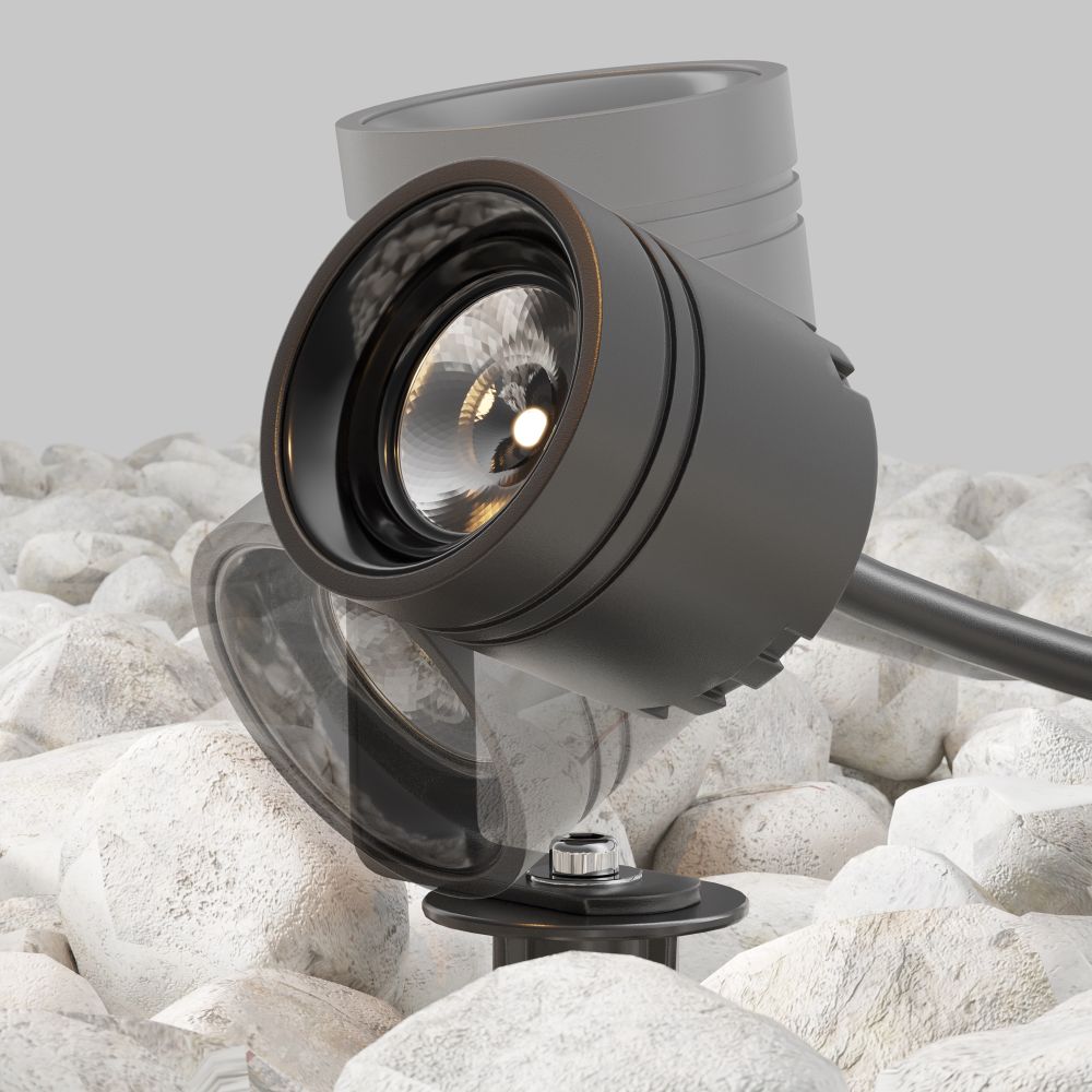 Уличный грунтовый светодиодный светильник Maytoni Clyde O493FL-L3GF3K