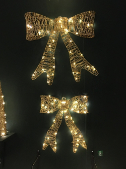 Подвесной бант шампань теплый белый свет 80 LED Luca Lighting