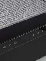 Вытяжка кухонная MACBI Perfa-60G-S/S (BLACK) черный, D150мм, 1200м3/ч, полновстраиваемая, мотор 230Ватт, стекло 60см, сенсорное управление + управление жестами, освещение светодиодное 5W