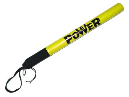 Палка тренировочная POWER. Пластик, пвх.  (Жёлтый)