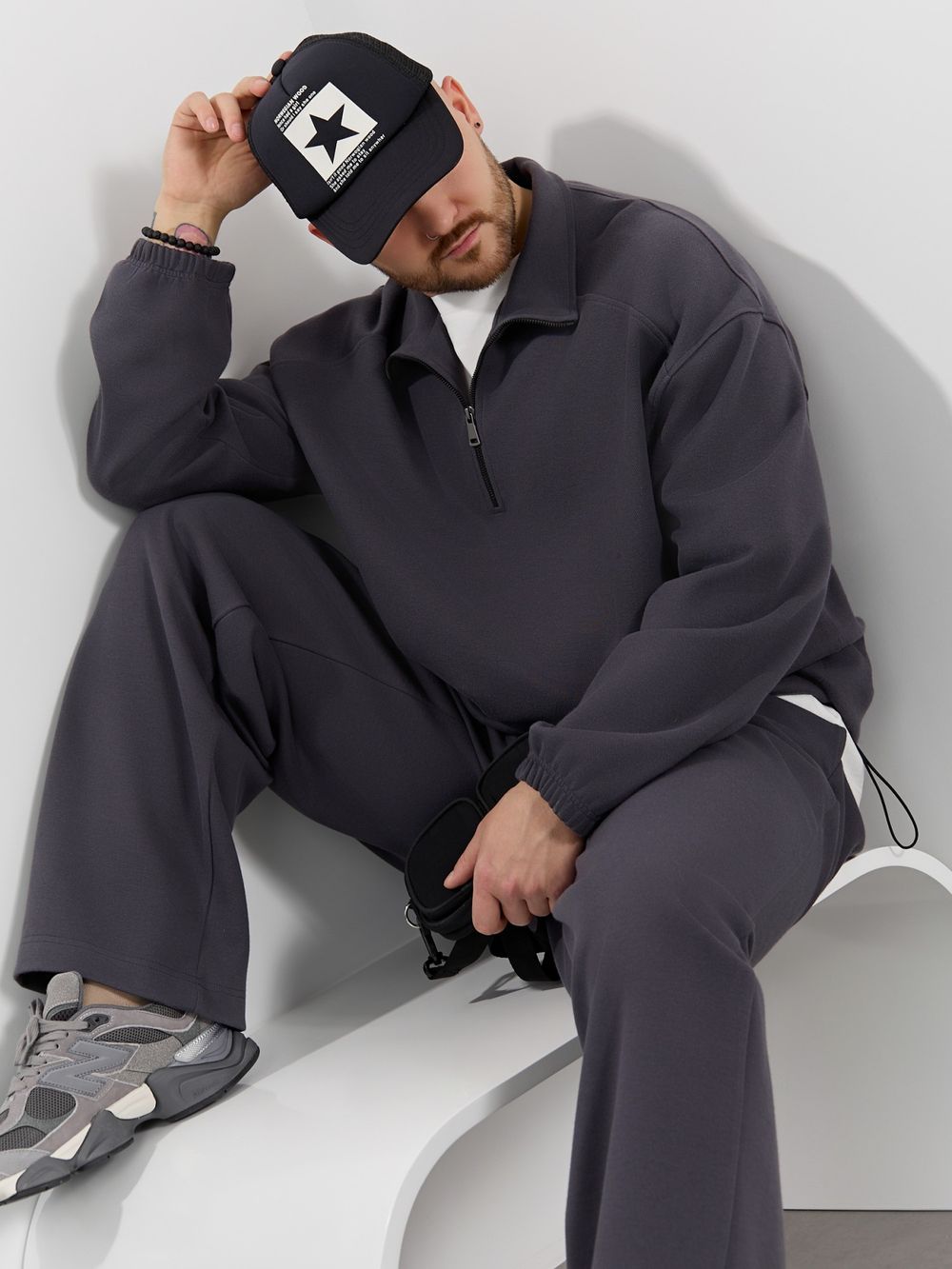 Толстовка мужская Интер-1 Виотекс ГРАФИТОВЫЙ