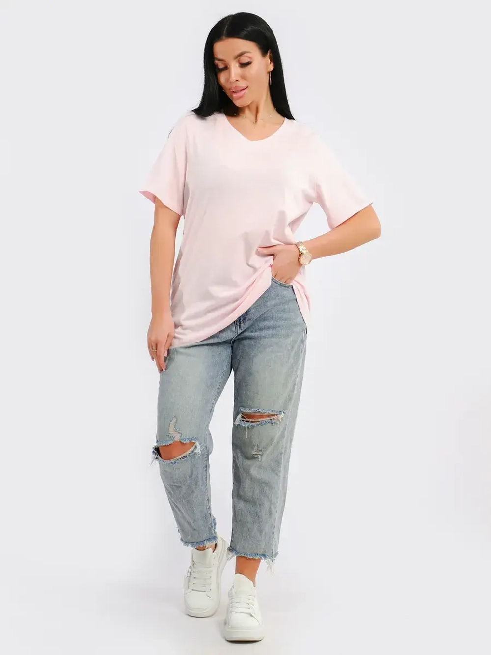 Футболка базовая большие размеры