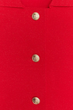 ZARA КАРДИГАН С КОРОТКИМИ РУКАВАМИ, КРАСНЫЙ