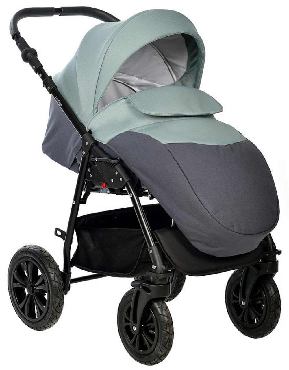 Детская коляска Indigo Charlotte Sity 3 в 1 с автокреслом Avionaut Cosmo Cs 02 т.серый+шалфей