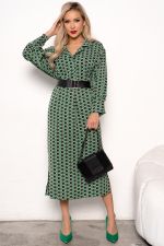 Платье Делиса (зеленый/черный) Р11-1191/3 Nikol (Акция)