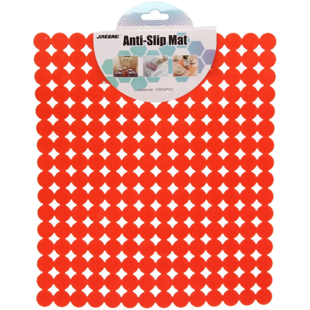 Коврик для раковины «Шарики» 32*27см оранжевый