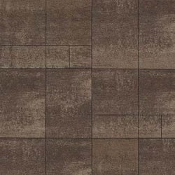 Тротуарная плитка ГРАНДО - Листопад гранит Хаски, комплект из 4 видов плит