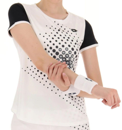 Женская теннисная футболка Lotto Top W IV Tee 1 - bright white/all black