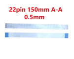 Шлейф FFC 22-pin Шаг 0.5mm Длина 15cm Прямой A-A AWM 20624 80C 60V VW-1