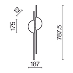 Настенный светильник (бра) Maytoni MOD179WL-L22W4K1