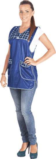 Фартук женский "Хозяюшка" (т.синий/белый)