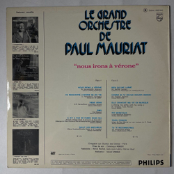 Винтажная виниловая пластинка LP Le Grand Orchestre De Paul Mauriat Nous Irons A Verone Поль Мориа (France 1973)