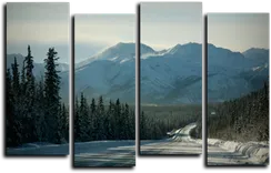 Модульная картина "Заснеженные горы"