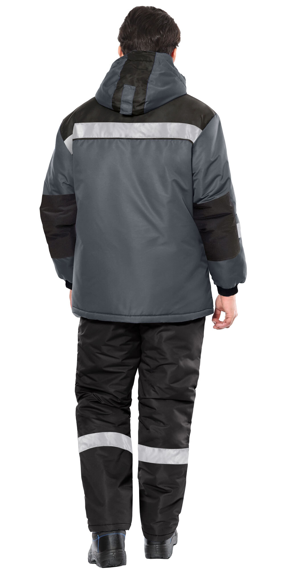 Костюм СИРИУС-КОМФОРТ куртка, брюки, темно-серый с черным