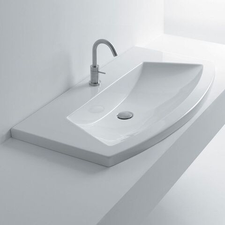 Раковина подвесная/встраиваемая AXA Glam 100x55 см, белая 8041701