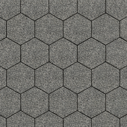 Тротуарная плитка СОТЫ - Гранит+ Серый с черным