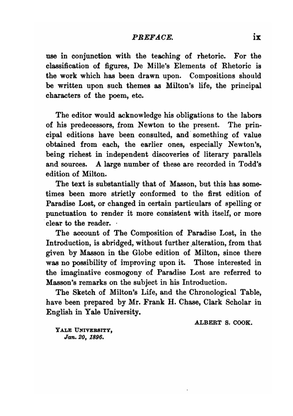 Milton's Paradise lost. books I and II | Milton John