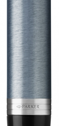 Шариковая ручка Parker IM Metal Light Blue Grey CT стержень: M, цвет чернил: blue, в подарочной упаковке.