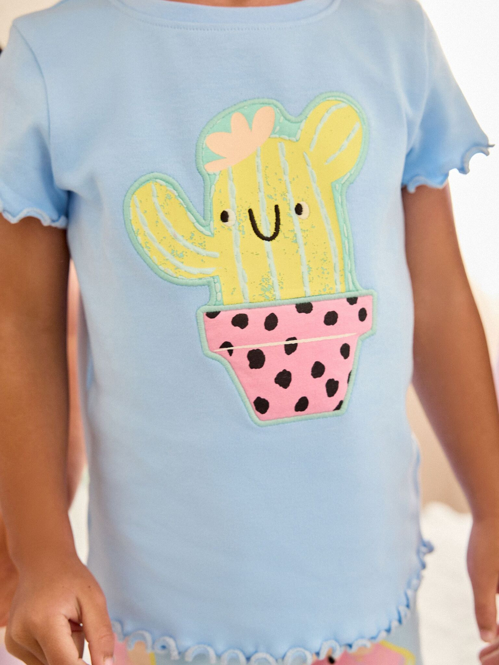 Пижама для девочки Next Q63-712, 3 шт., Сиреневый, Голубой