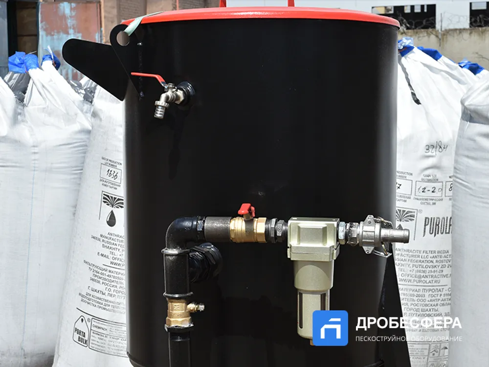 Пескоструйный аппарат PST-PS-200-2 с шиберным дозатором