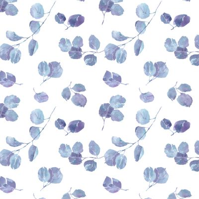 Фиолетовые листья на белом фоне