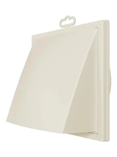 Выход стенной пластиковый ERA D150/160 мм 190x190 мм слоновая кость