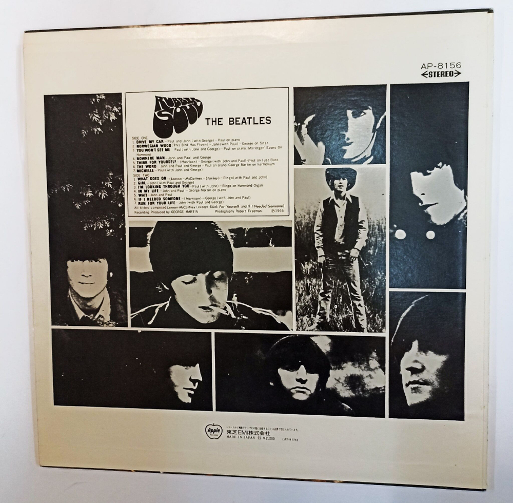 Винтажная виниловая пластинка LP The Beatles Rubber Soul (Japan 1972) (No Obi)