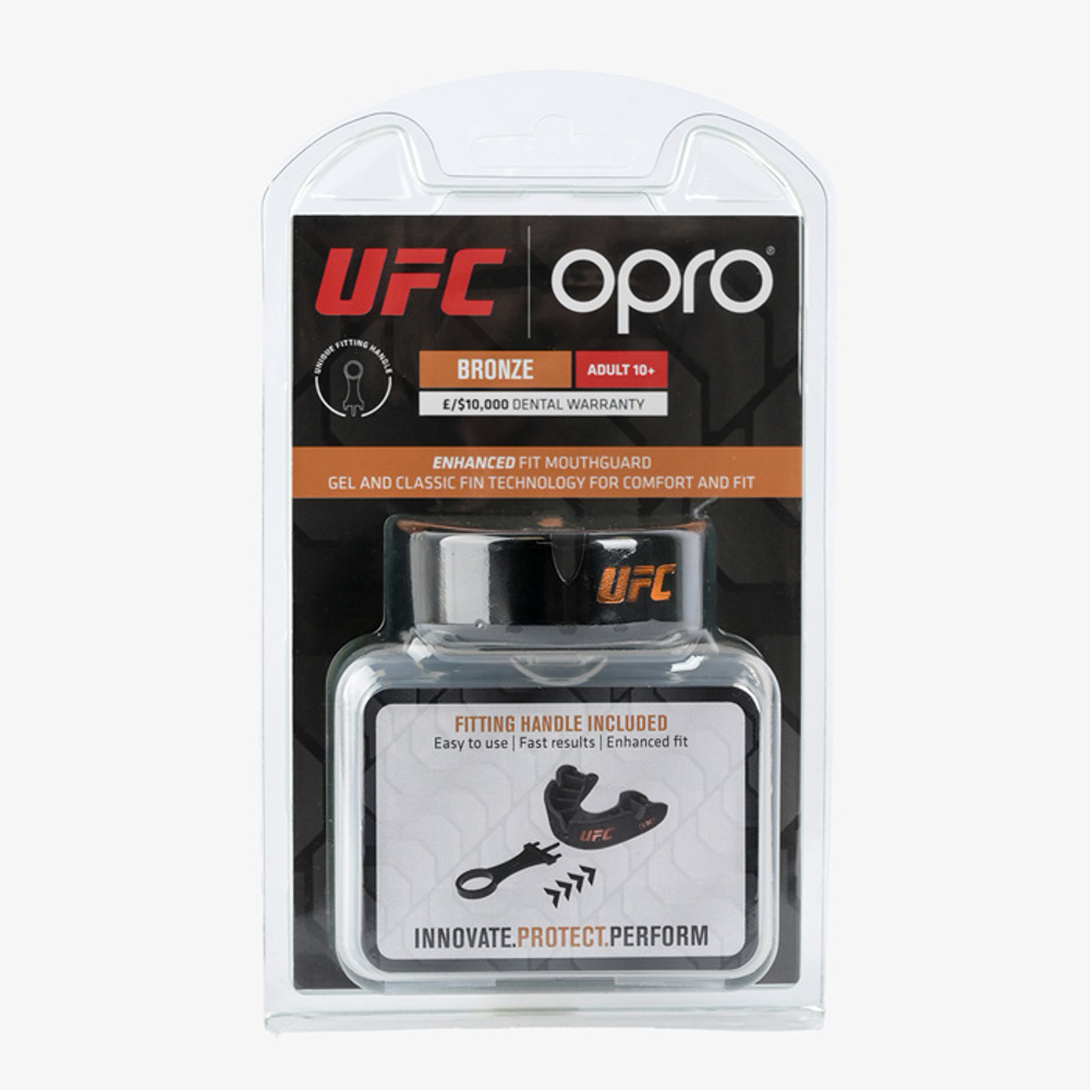 Детская боксерская капа Opro Bronze Level UFC Black