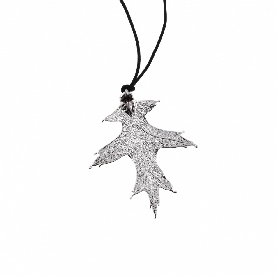 Колье лист Ester Bijoux Красный Дуб LF87A-S BW