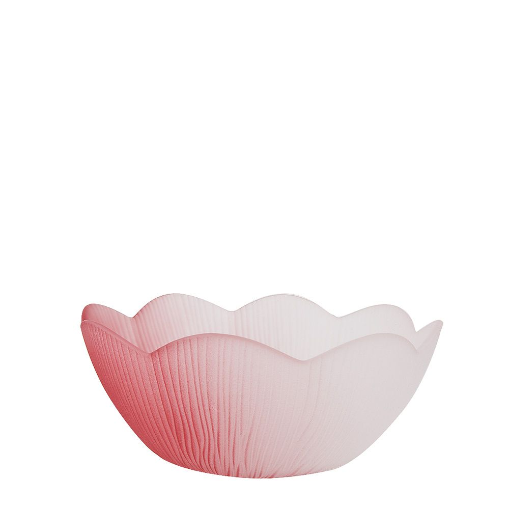 Салатник, набор 3шт. "Frost" (розовый) d=12,5/17/20 см (стекло) (транспортная упаковка)