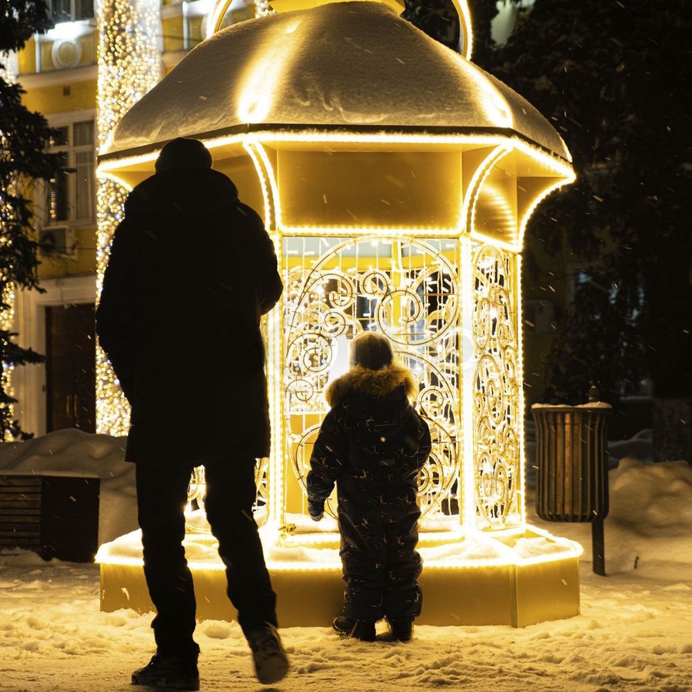 Светодиодная конструкция "Фонарь" Теплый свет