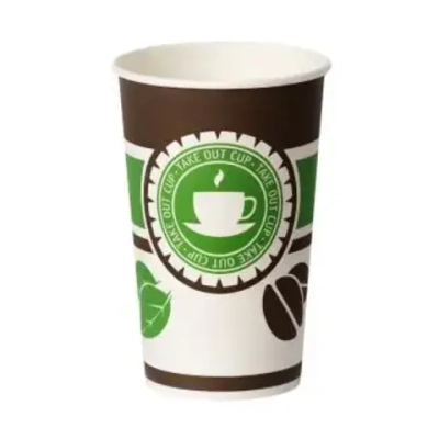 Стакан ГН 400 мл (d-90 мм) бумажный "Чай, кофе" (50/800 шт.) ViRiDo