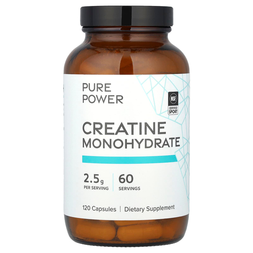 Dr. Mercola, Моногидрат креатина, 120 капсул (1,25 г в 1 капсуле)