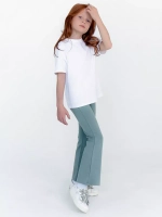 Штаны для девочки клеш голубые