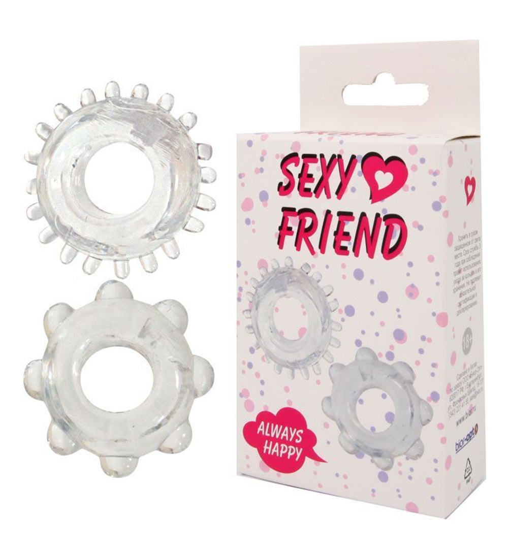 Набор из 2 эрекционных прозрачных колец (Цвет: прозрачный)