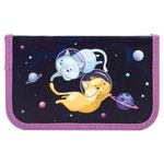 Пенал ПИФАГОР, 1 отделение, ламинированный картон, 19х11 см, Spacecats, 270162