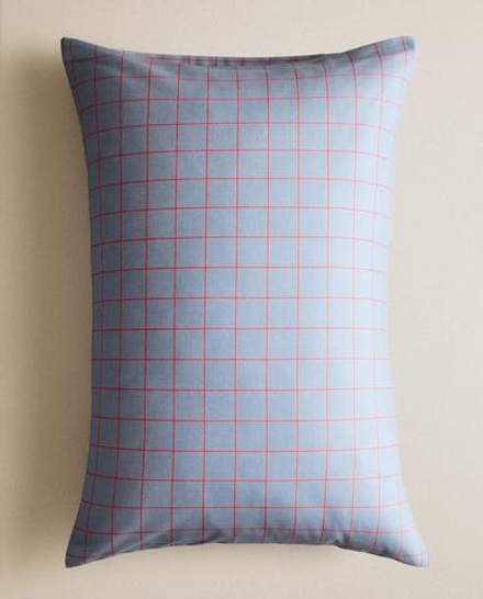 Наволочка Zara Home, лён 55%, хлопок 45%, в клетку, 2646/091