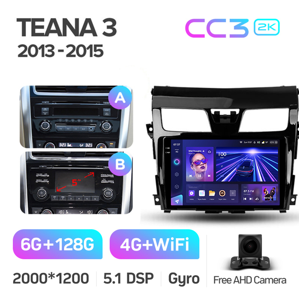 Teyes CC3 2K 10,2"для Nissan Teana 2013-2015