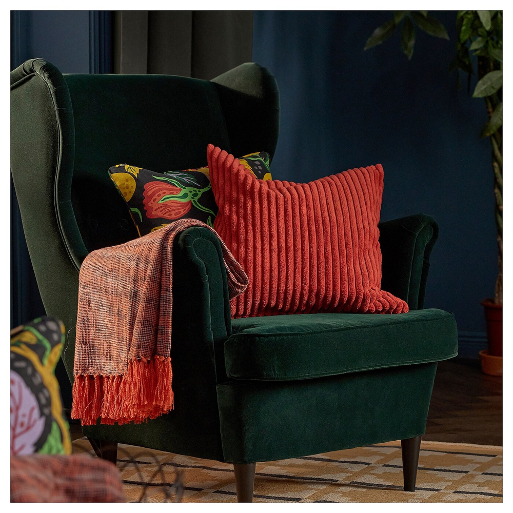 Чехол на подушку IKEA HOSTAGILLE (ХЕСТАГИЛЛЕ), Красный, 50х50 см