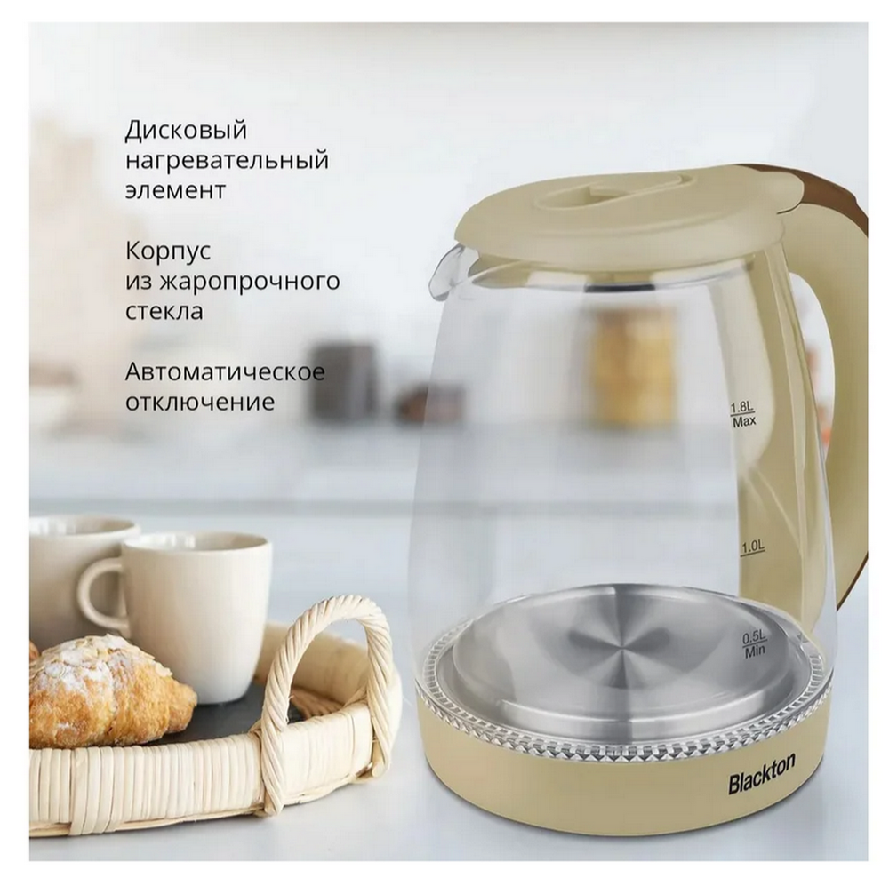 Чайник электрический Blackton BT KT1800G стекло