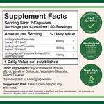 Double Wood Supplements - Andrographis - 120 x 500 mg capsules