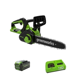 Аккумуляторная цепная пила Greenworks G40CS30IIK5 (1 x 5 Ач, Быстрое ЗУ) 2007807U5F