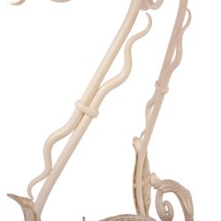 Кованый обеденный стол Аделаида 5 Айвори