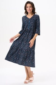 Платье женское расклешённое Лори N1400-A59.2F03 тёмно-синее