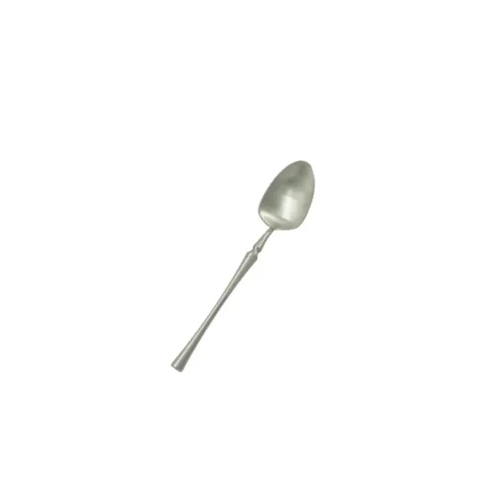Ложка чайная 15 см матовая цвет серебро PVD 1920-Silvery P.L. [12]