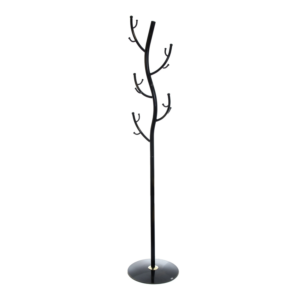 Вешалка напольная Дерево, 38×38×181 см (чёрный)