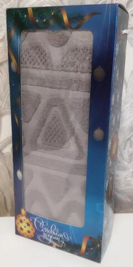 Полотенце махровое в подарочной упаковке, 100% хлопок, Китай.