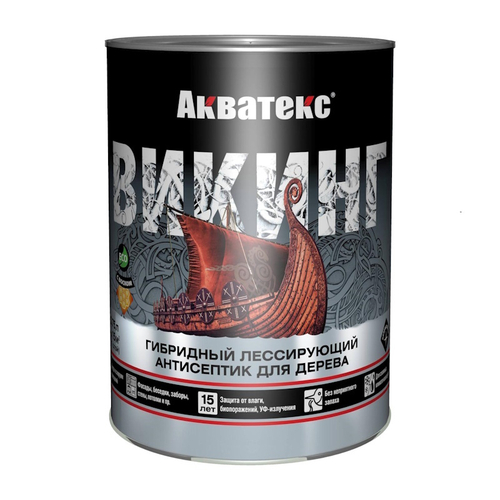 Пропитка по дереву Антисептик АКВАТЕКС Викинг  дуб  0,75л  новая тара (пласт.ведро)(Рогнеда)